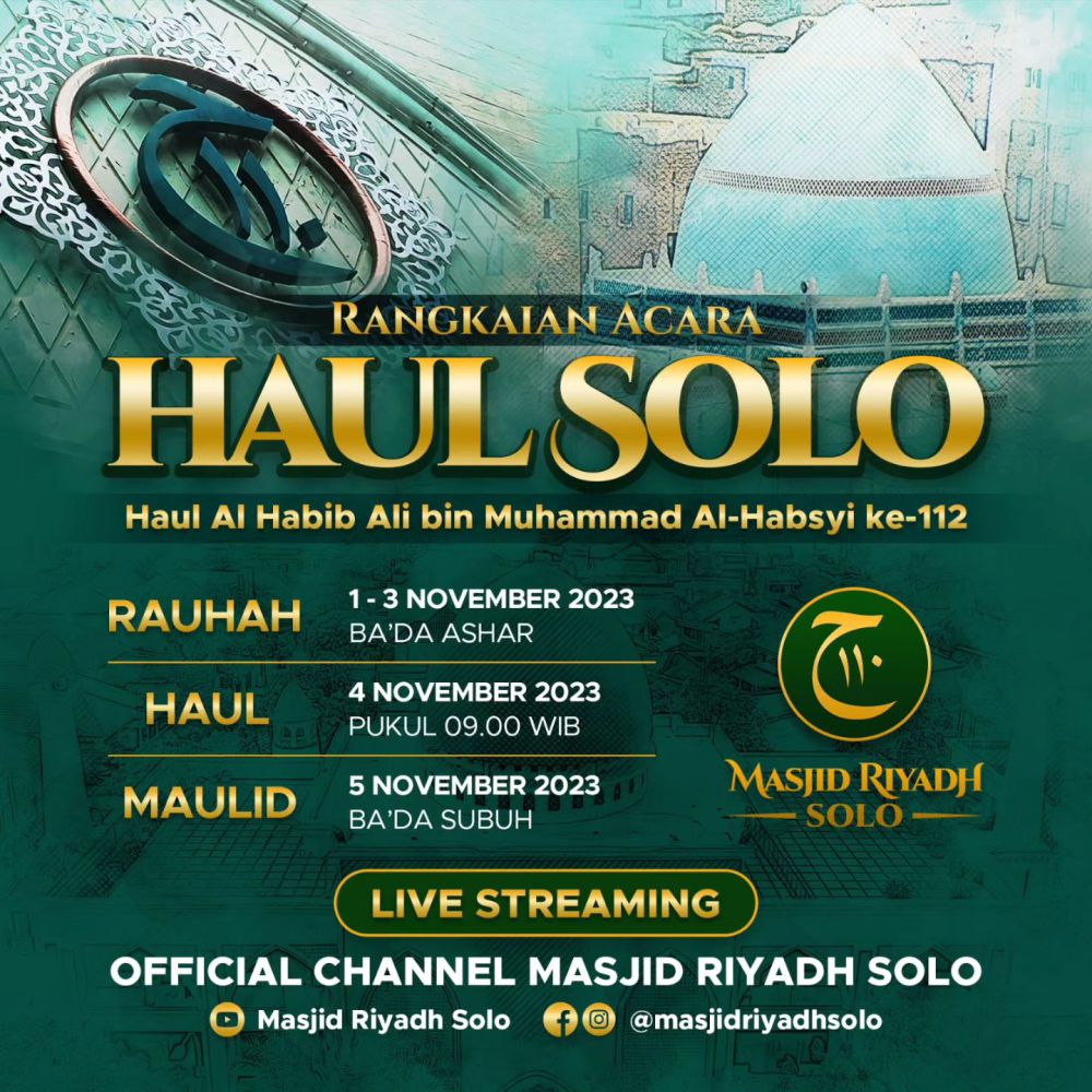 7 Event Wisata Kota Solo November 2023, Ada Haul Habib Ali