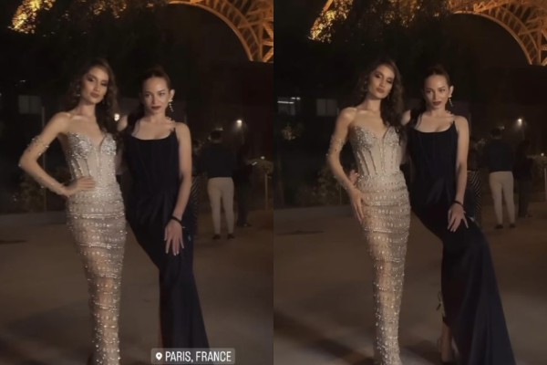 7 Potret Cinta Laura dan Enzy Storia Ketemu di Gala Dinner PFW 2023