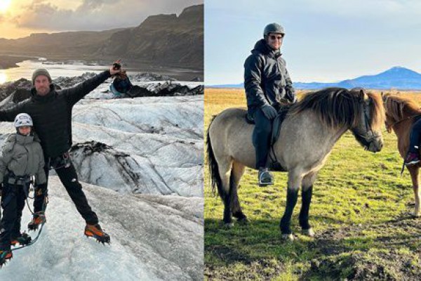 9 Potret Chris Hemsworth dengan Sang Putri Bertualang di Alam