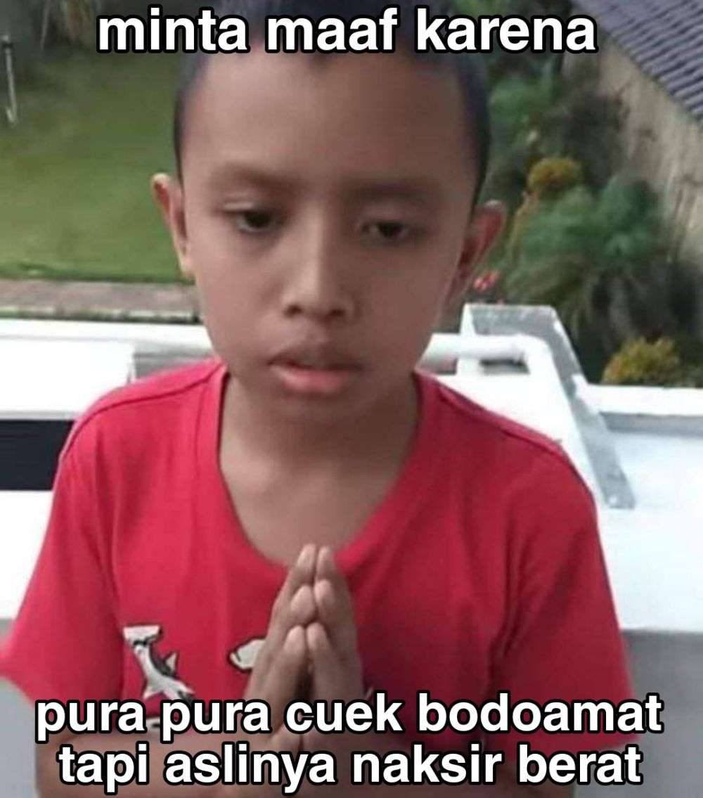 Meme Minta Maaf Ini Bikin Ngakak