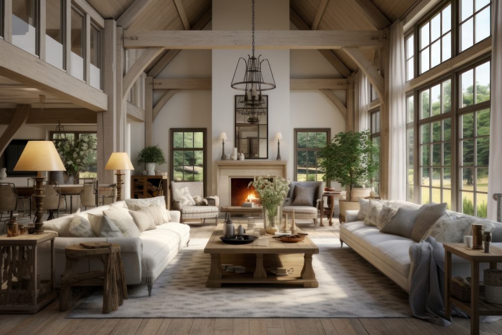 Desain Ruang Tamu Cozy Gaya Pedesaan