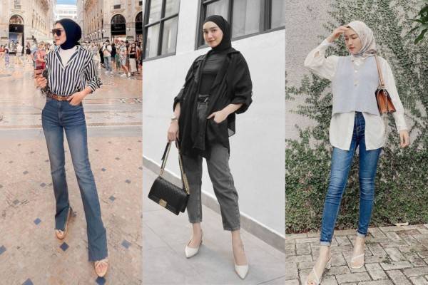 9 Ide Mix And Match Celana Jeans Ala Melody Prima Kekinian