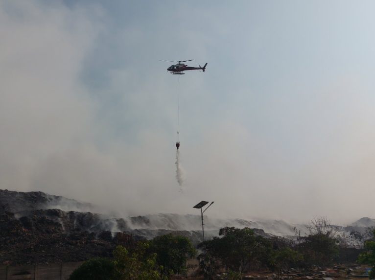 Drone Thermal Diterjunkan Petakan Titik Panas di TPA Rawa Kucing