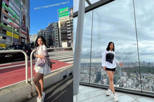 7 Potret Ziva Magnolya di Jepang, Kerja Sambil Liburan!
