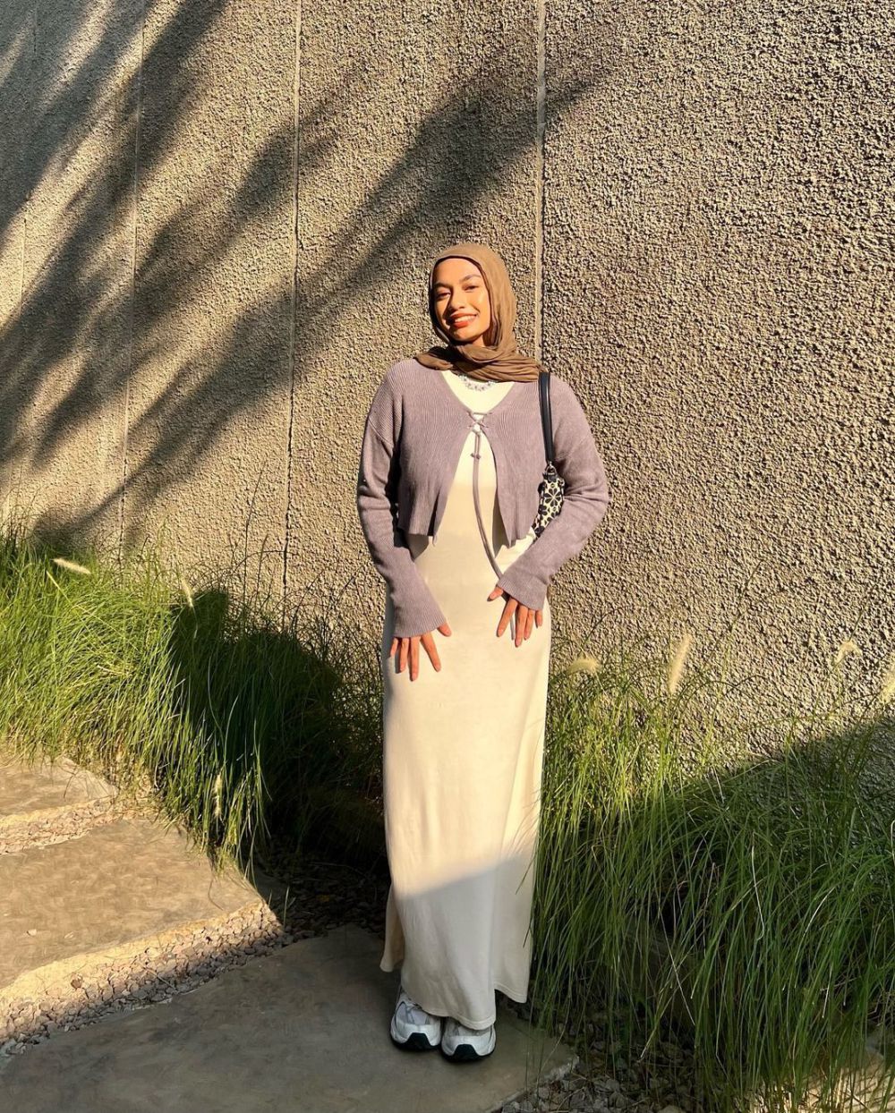 9 Ide Ootd Hijab Feminin Ala Adiva Selsa Manis Sekali