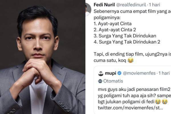 Reaksi Kocak Fedi Nuril Disebut Langganan Peran Poligami