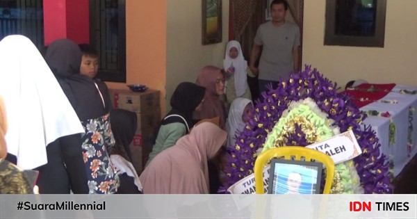 Isak Tangis Warnai Kedatangan Jenazah Mayor Yuda Di Magetan