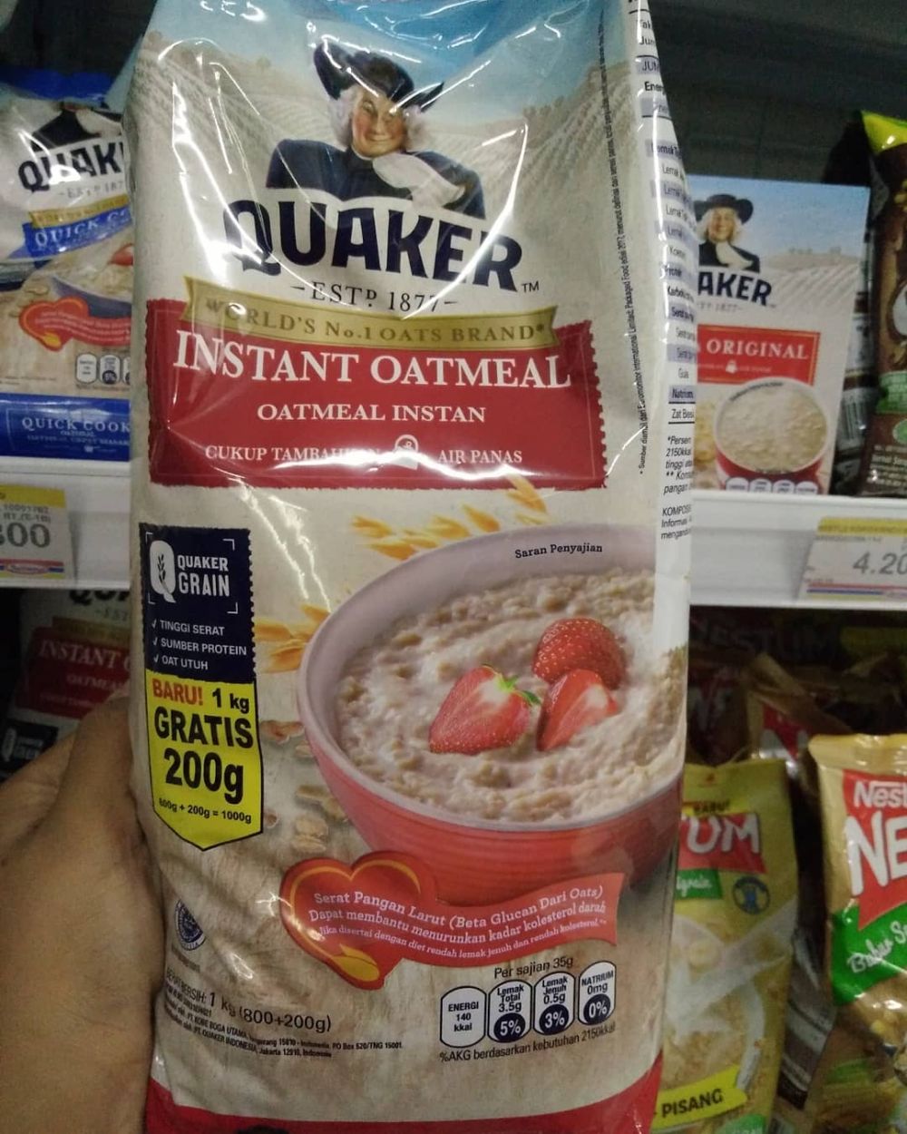 Perbedaan Quaker Oat Merah Dan Biru