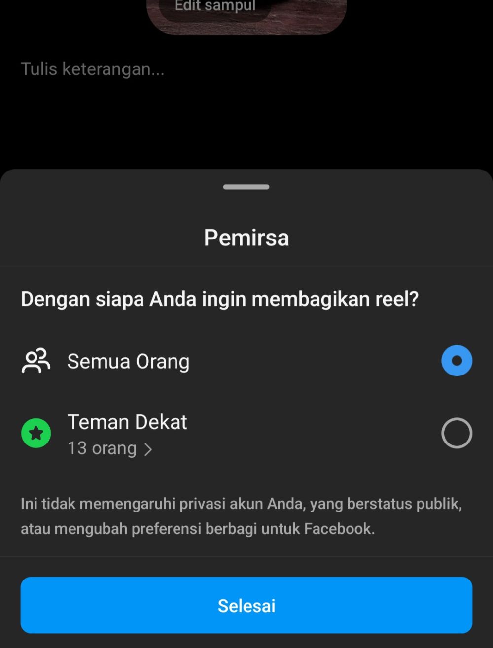 Cara Mengaktifkan Fitur Close Friends Instagram Reels