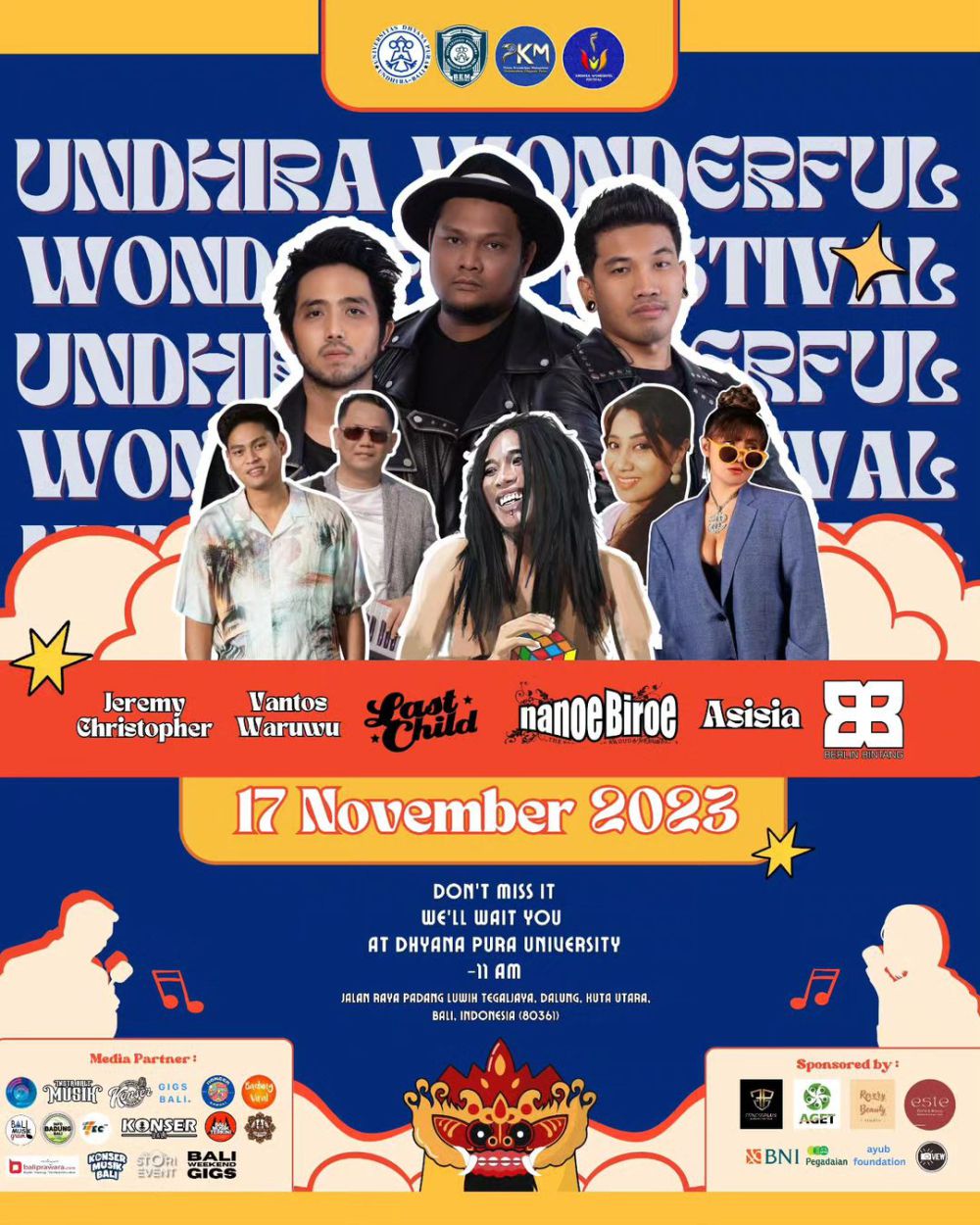 9 Festival Musik Bali November 2023, Gak Boleh Dilewatkan