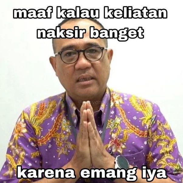 Meme Kocak Minta Maaf