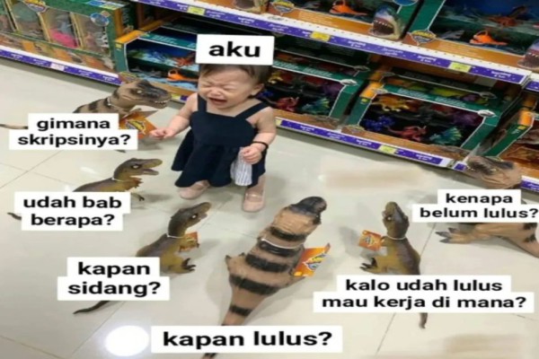 Meme Menyusun Skripsi Gambarkan Kondisi Mahasiswa Akhir