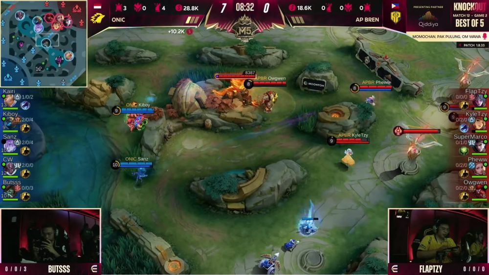 Hasil ONIC Vs AP Bren, Bawa Indonesia Di Final M5 MLBB