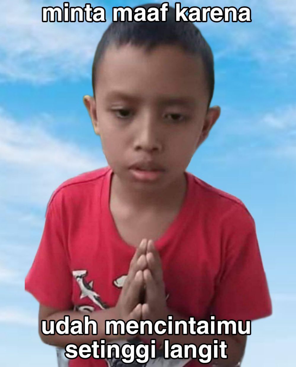 Meme Kocak Minta Maaf