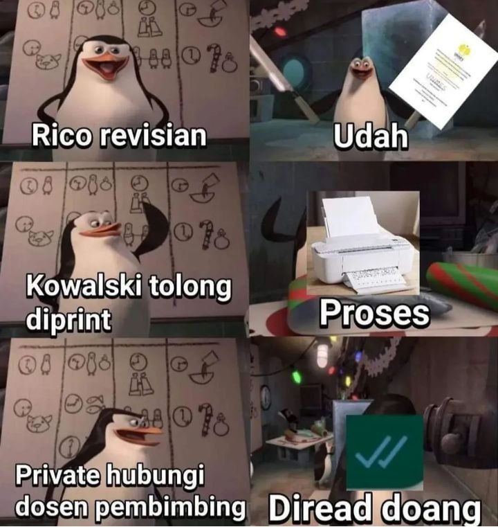 Meme Menyusun Skripsi Gambarkan Kondisi Mahasiswa Akhir