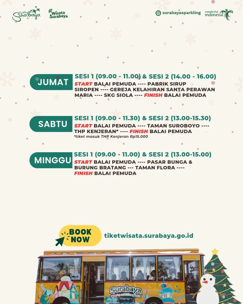 Rute Bus SSCT Desember 2023 - Januari 2024