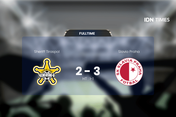 Hasil Pertandingan Sheriff Tiraspol Vs Slavia Praha Jumat, 01 Desember 2023