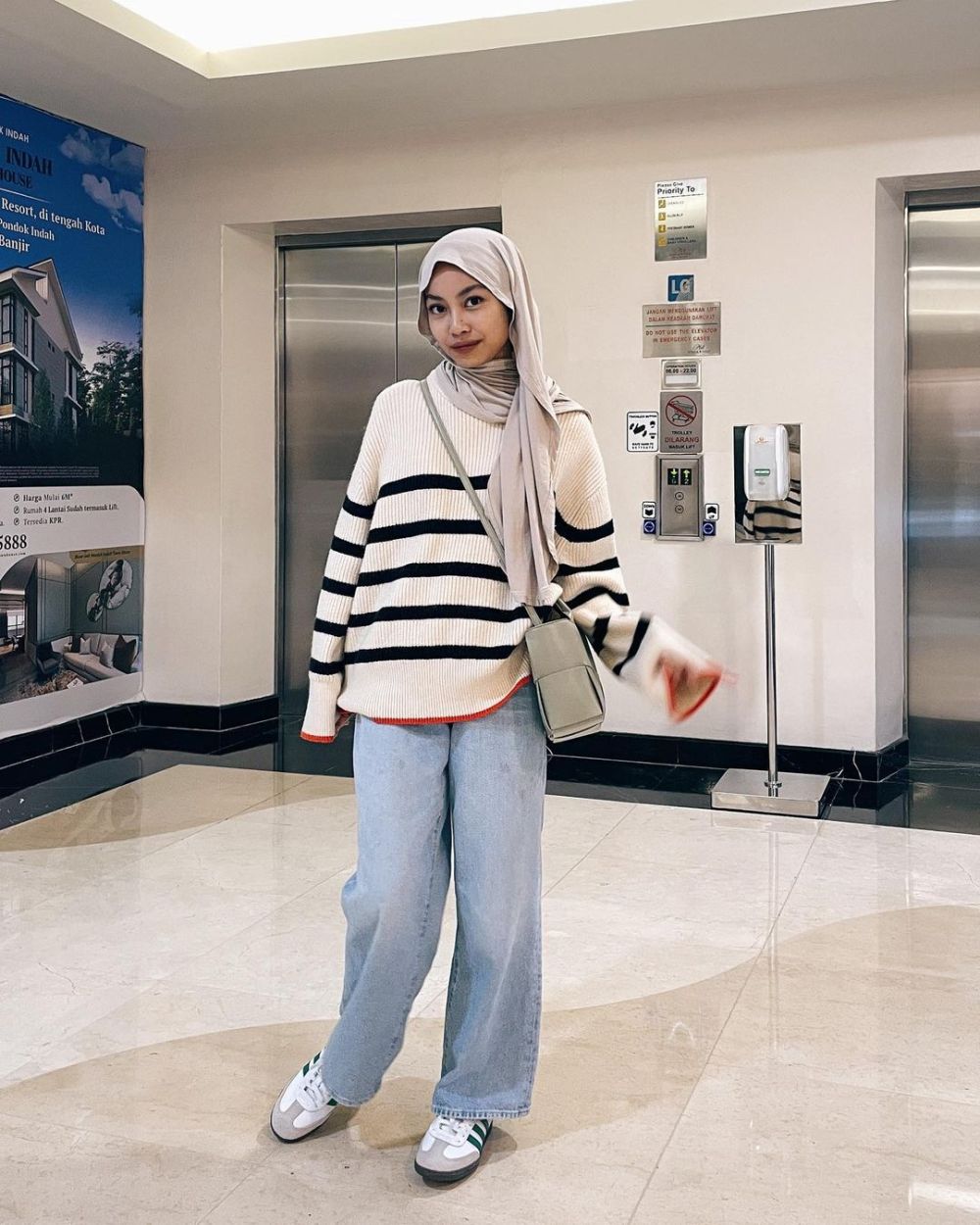 9 Ide Daily Outfit Hijab Minimalis ala Tsana, Nyaman Seharian