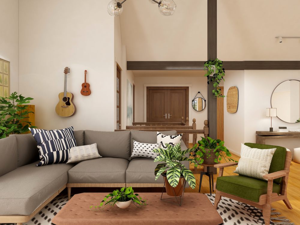 12 Inspirasi Living Room Nuansa Beige, Ruangan jadi Hangat