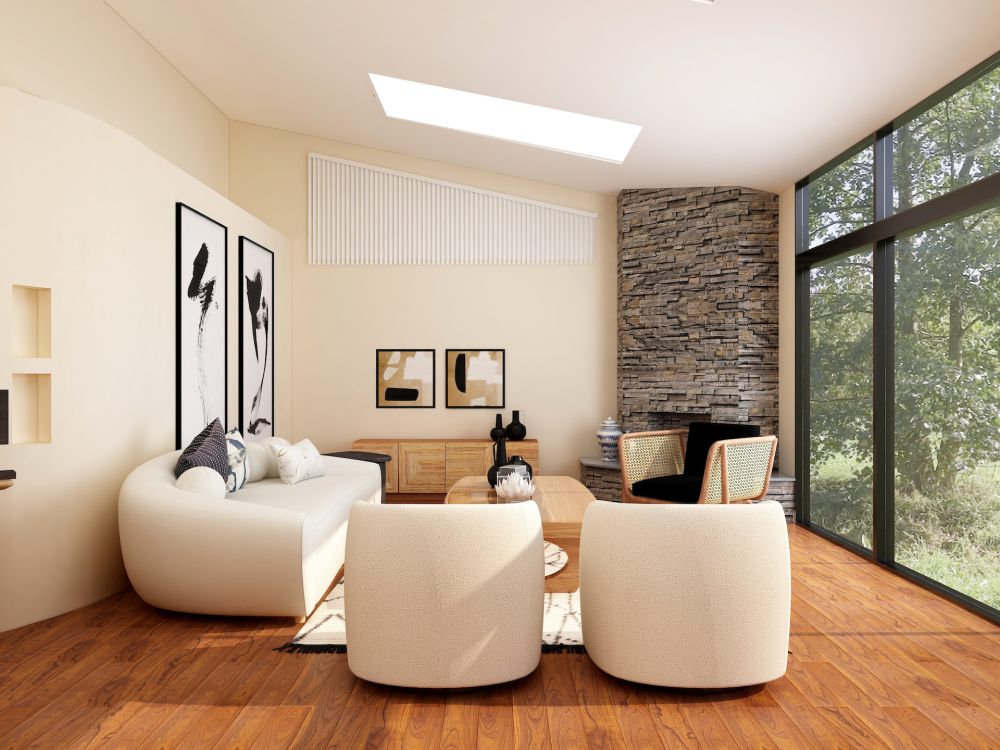12 Inspirasi Living Room Nuansa Beige, Ruangan jadi Hangat