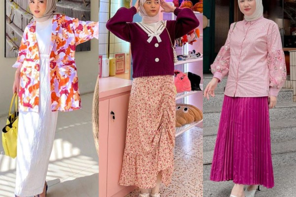 Ide Ootd Nuansa Cotton Candy Ala Influencer Hijab Ceria