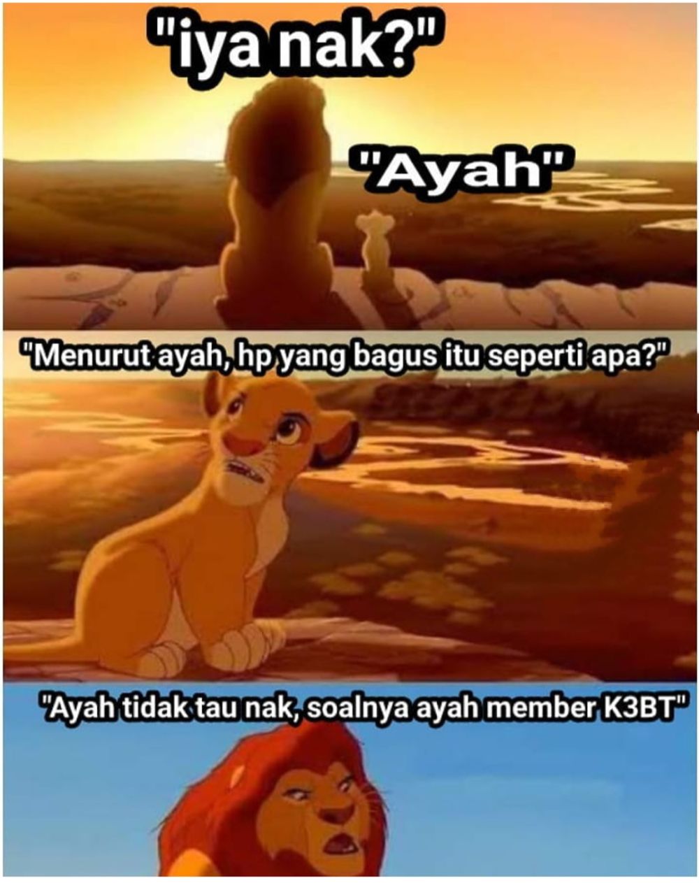 7 Meme Mufasa dan Simba The Lion King Ngobrol Hangat