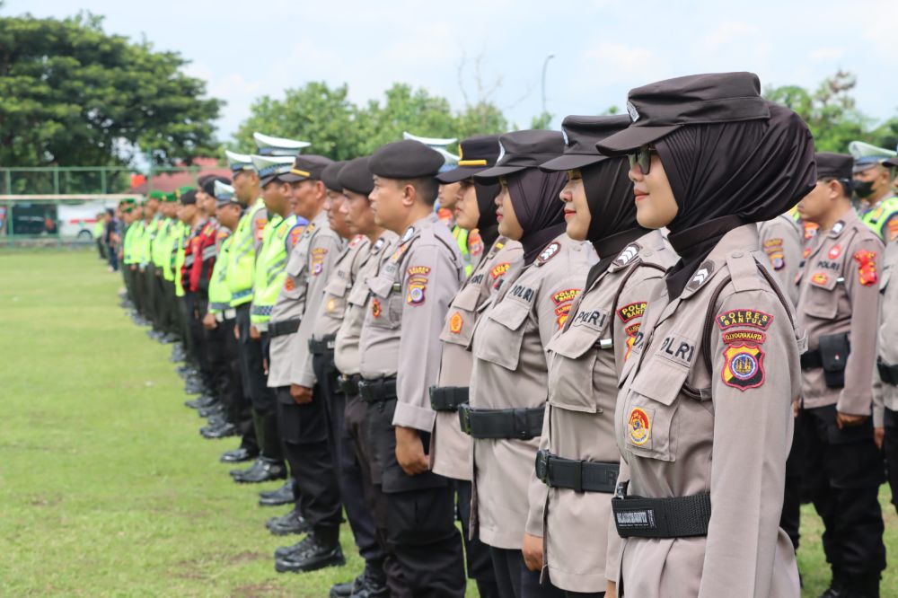 Ratusan Personel Polri Siap Amankan Kunjungan Jokowi ke Bantul Besok