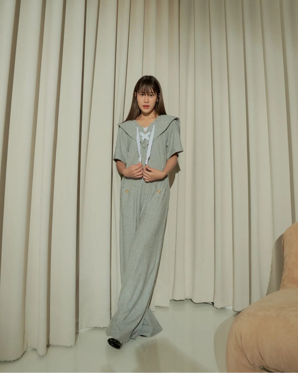 10 Inspirasi Outfit Korean Style ala Belle Kemisara, On Point Abis!