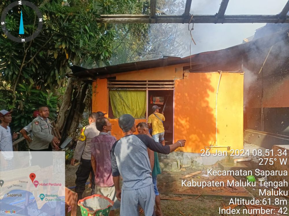 Gedung SD di Maluku Tengah Terbakar saat Guru dan Siswa dalam Kelas  