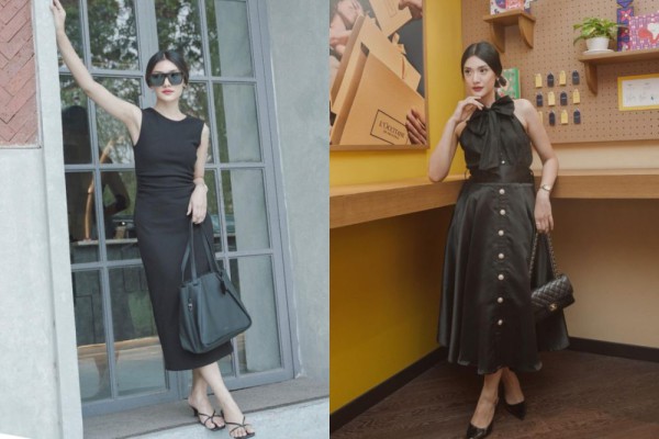 Outfit Hitam Ala Anissa Aziza