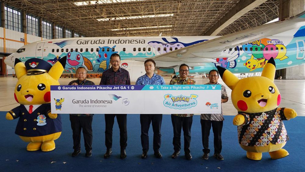 Garuda Indonesia Luncurkan Livery Pesawat Gambar Pikachu