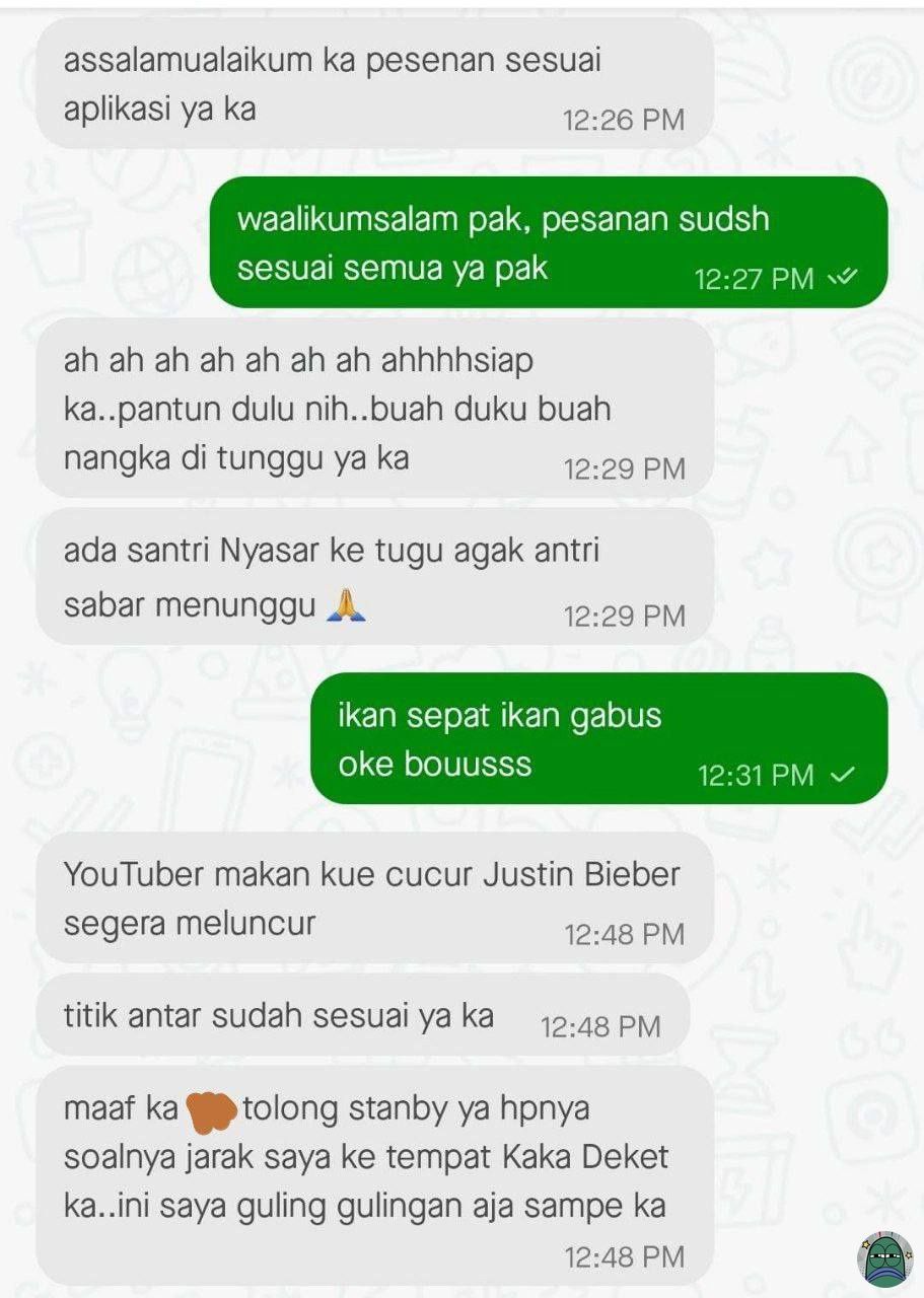 9 Chat Kocak Driver dan Pelanggan Humoris di Aplikasi Ojek Online