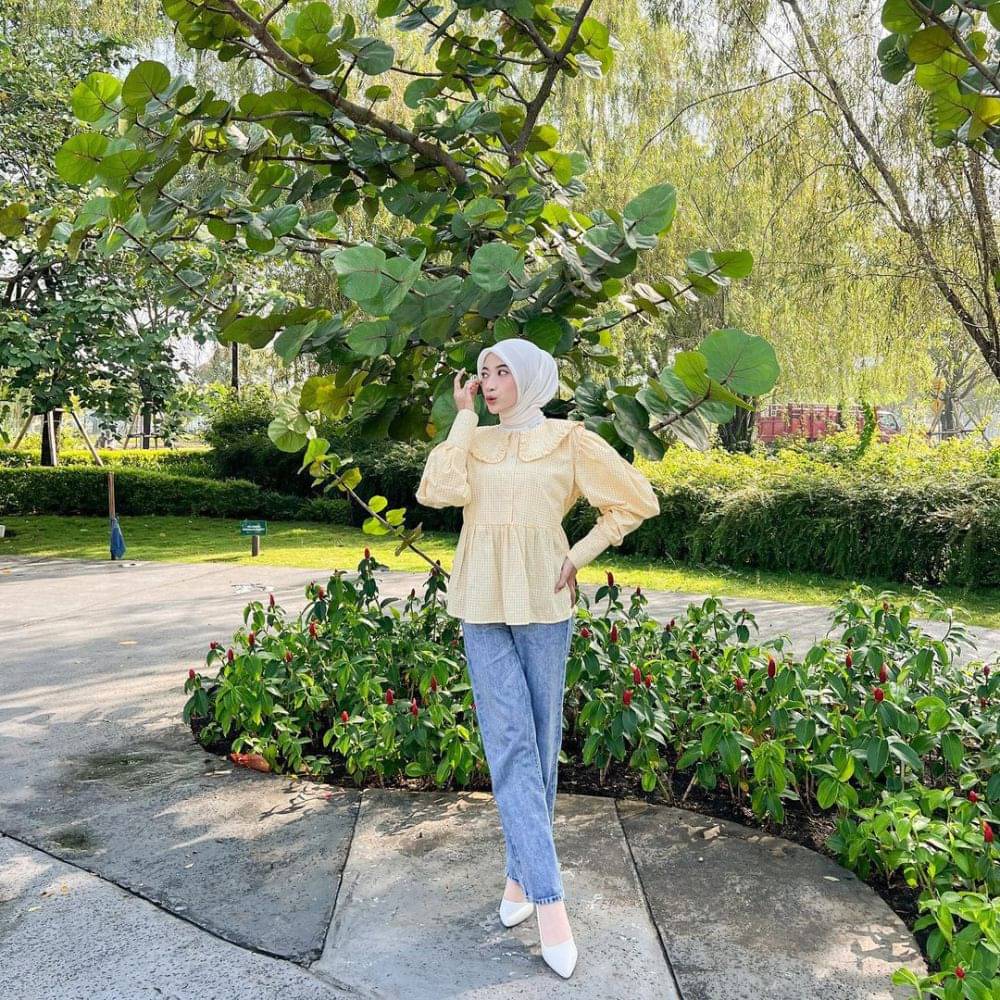 Ootd Hijab Cewek Kue Ala Selebgram Rafika Rahma Colorful