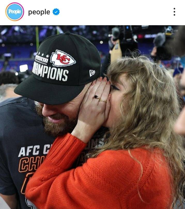 Taylor Swift Rayakan Kemenangan Travis Kelce, Mesra