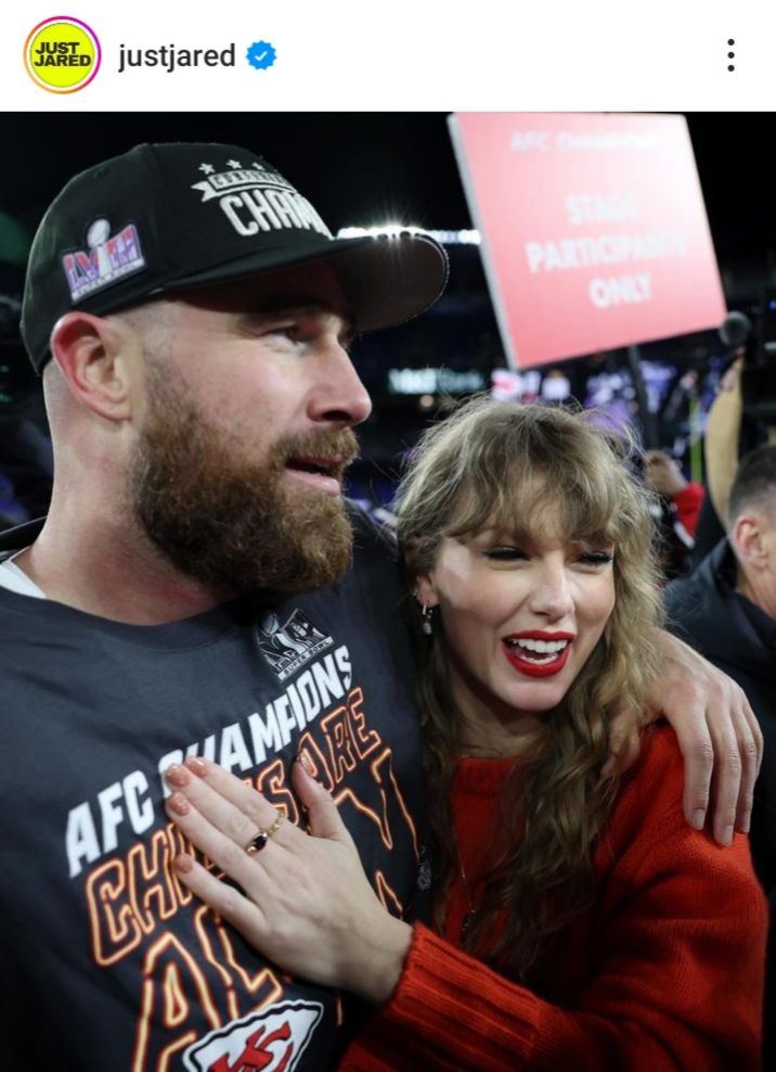 Taylor Swift Rayakan Kemenangan Travis Kelce, Mesra