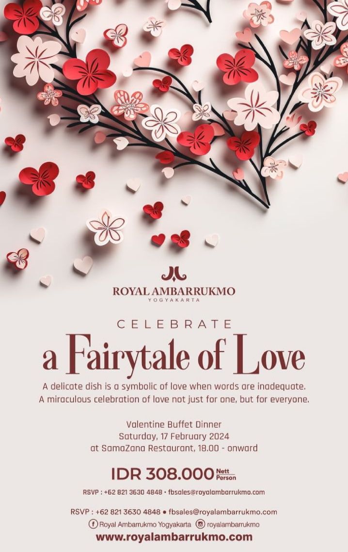 10 Promo Valentine di Hotel Jogja, Menginap sampai Dinner Romantis