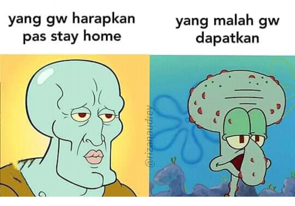 7 Meme Squidward Ganteng Operasi Plastik Atau Perawatan