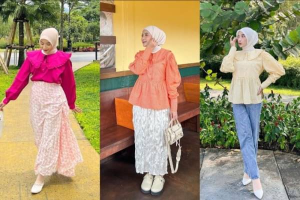 Ootd Hijab Cewek Kue Ala Selebgram Rafika Rahma Colorful