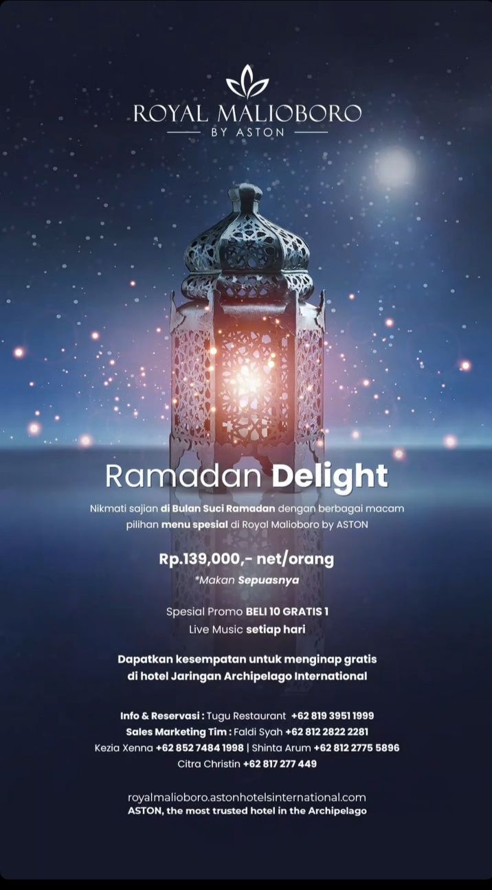 9 Promo Bukber Hotel di Jogja saat Ramadan 2024, Serba Rp100 Ribuan