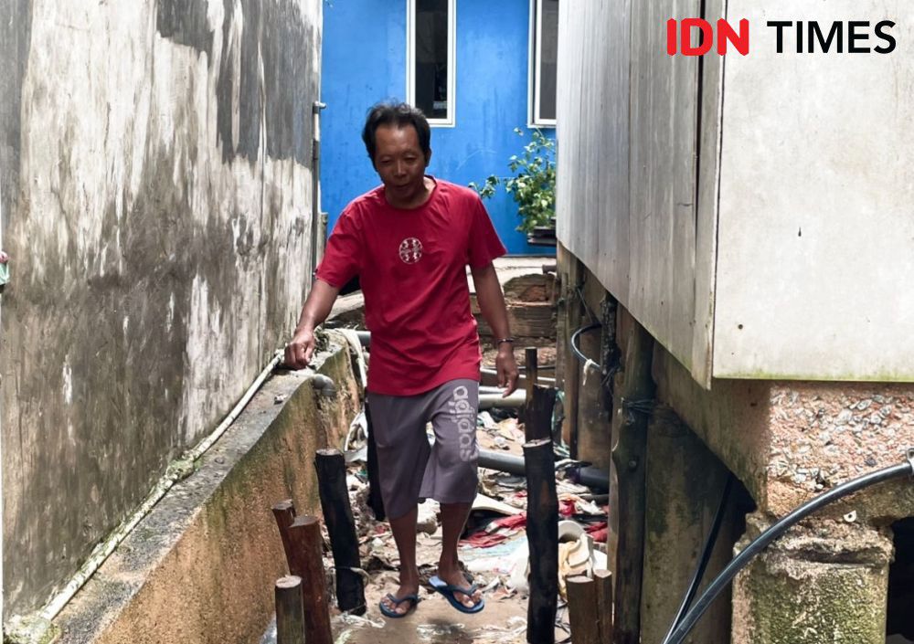 Puluhan Rumah di Kampung Tua Tanjung Uma Batam Terdampak Banjir Rob 