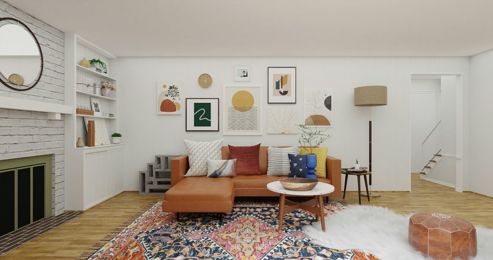 15 Inspirasi Living Room Bergaya Minimalis Bohemian, Super Estetik!