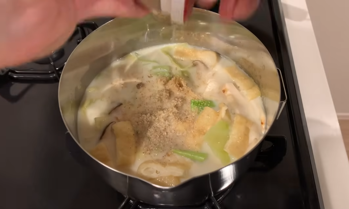 Resep Sesame Soy Milk Soup, Sup Jepang dengan Kuah Susu Kedelai