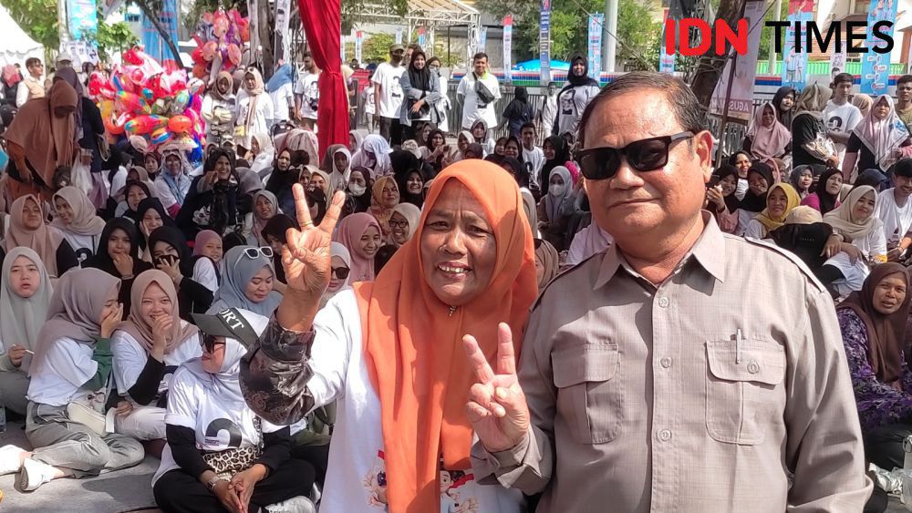 Kedatangan Prabowo KW Jadi Hiburan di Deklarasi Milenial Aceh 
