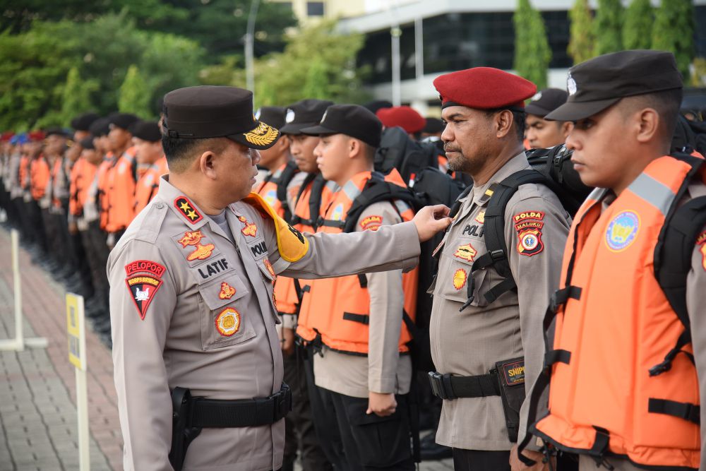3342 Polisi Amankan Pencoblosan di Maluku, 103 TPS Sangat Rawan