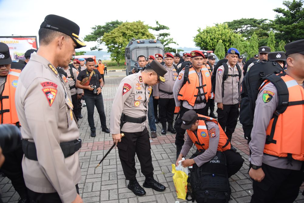 3342 Polisi Amankan Pencoblosan di Maluku, 103 TPS Sangat Rawan