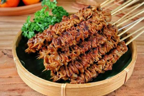 Resep Sate Usus Ayam Bumbu Kecap