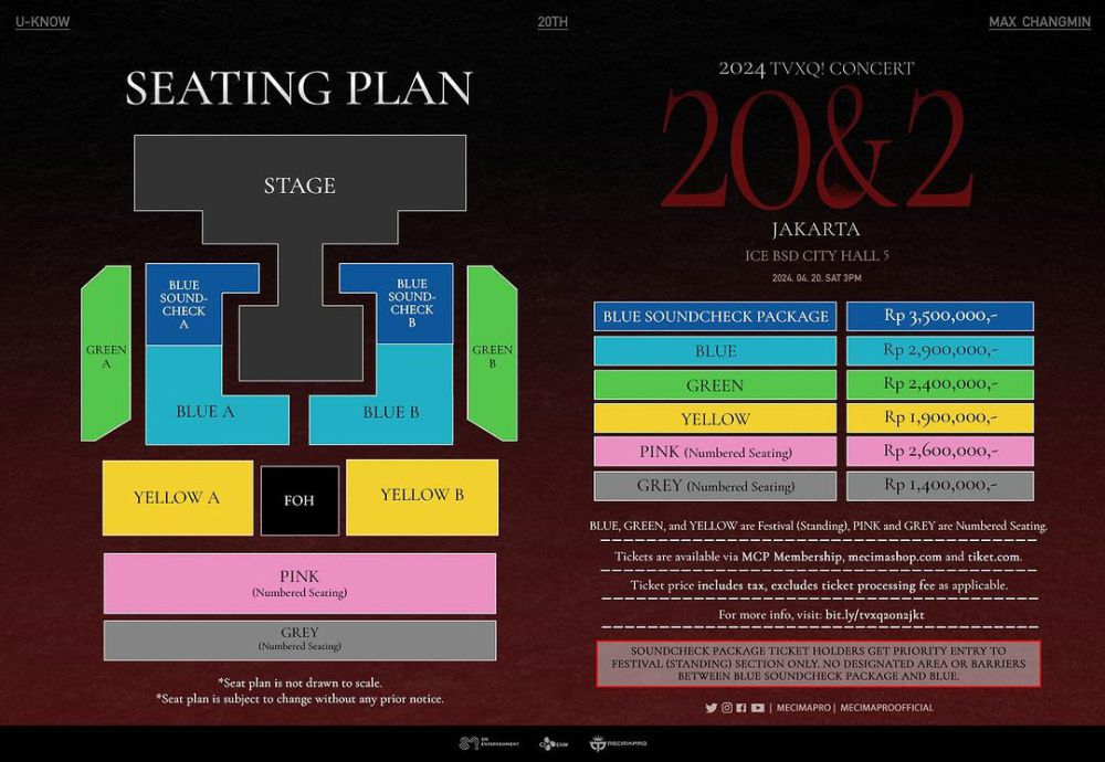 Harga Tiket Konser TVXQ di Jakarta dan Cara Belinya