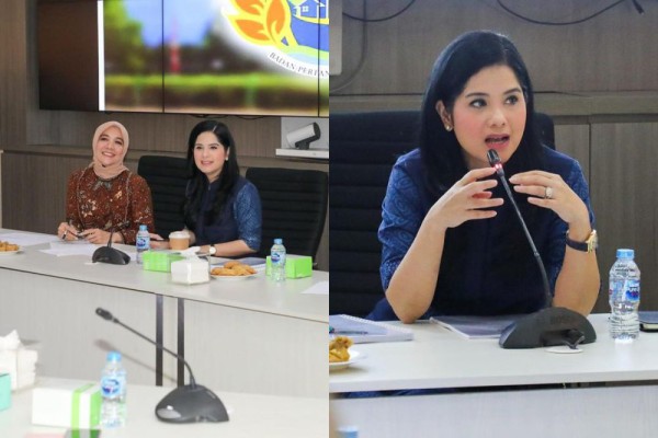 7 Momen Annisa Yudhoyono Rapat Perdana Sebagai Istri Menteri