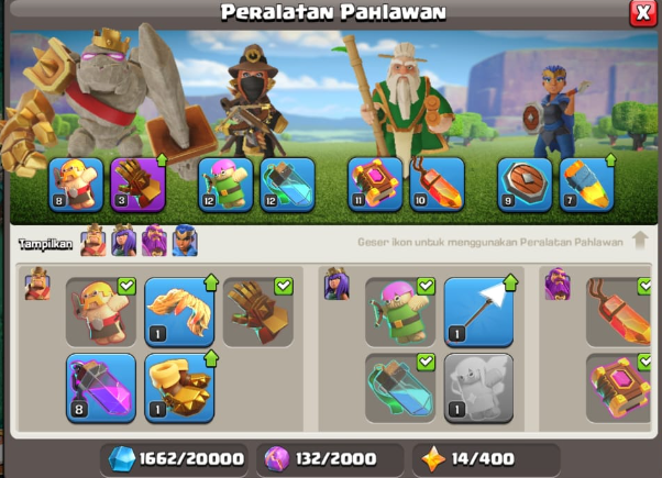 Maksimalkan Ability Pahlawan dengan Hero Equipment Clash of Clans