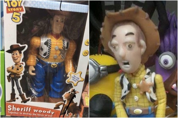 7 Potret Kocak Mainan KW Woody Toy Story, Jadi Berotot Gini?